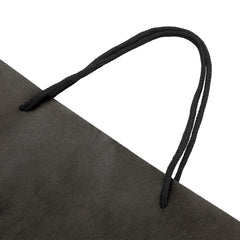 50pcs Bulk Paper Bags Pack Shopping Retail Gift Bag Reusable Fabric Handle Black