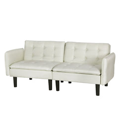 Artiss Sofa Bed 192CM Beige Faux Linen Fabric