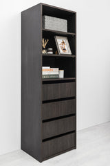 GENEVA THREE SHELF/FOUR DRAWER BUILT IN WARDROBE - CLASSIC - NORDIC ASH