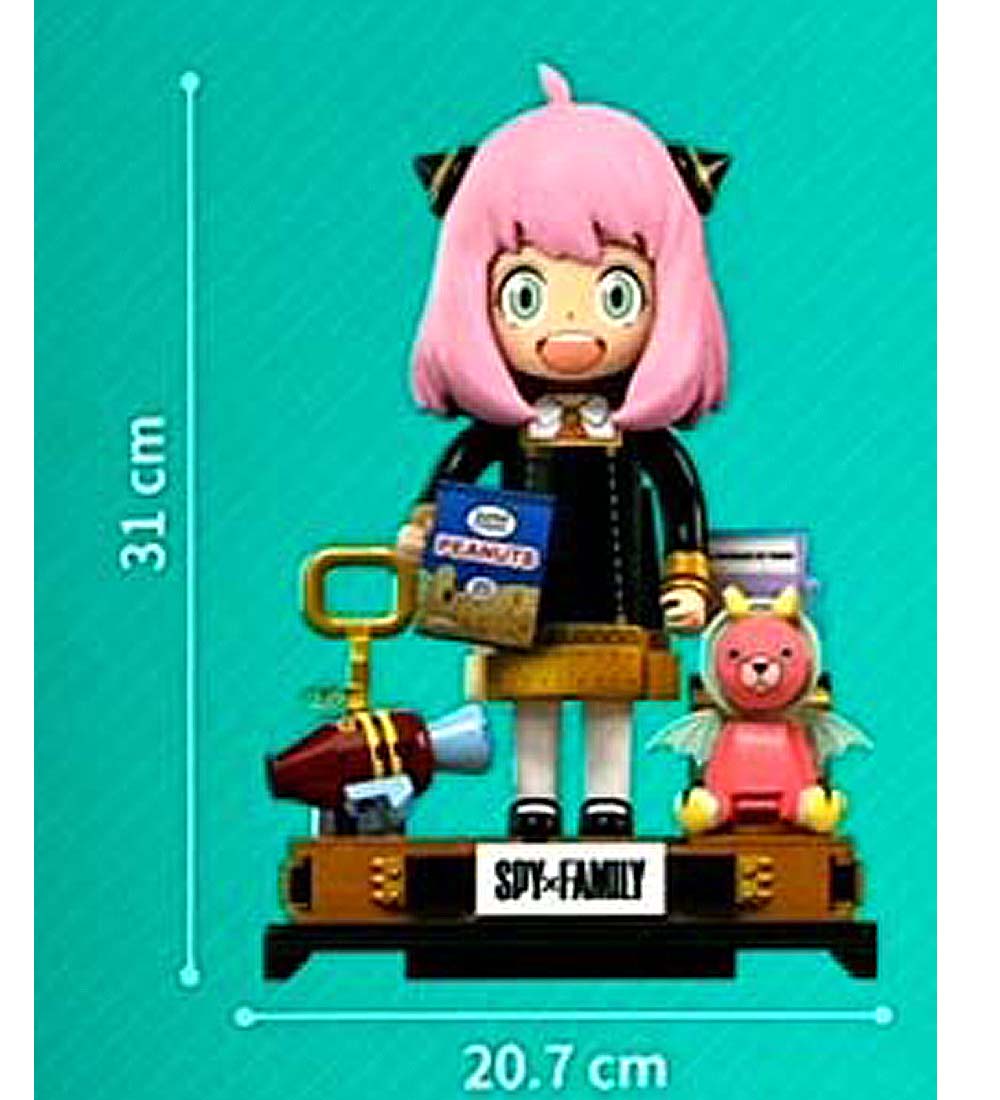 Kalos 31cm Anya Forger Face Changing Building Block Figure Spy X Family