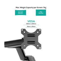 activiva ErgoLife Triple Monitor Screen Gas Spring Monitor Arm