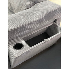 Comfort Sleeper: Stylish Fabric Sofa Bed for Cozy Living Dark Grey - Left