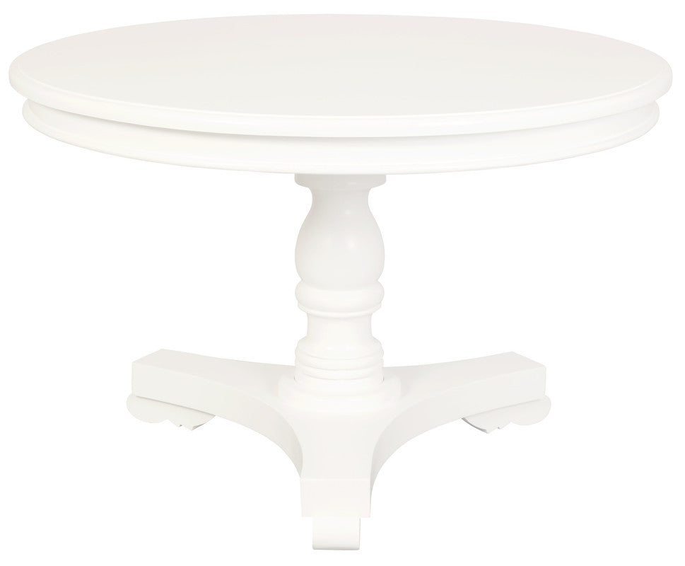 Tasmania Round Dining Table 120 cm (White)