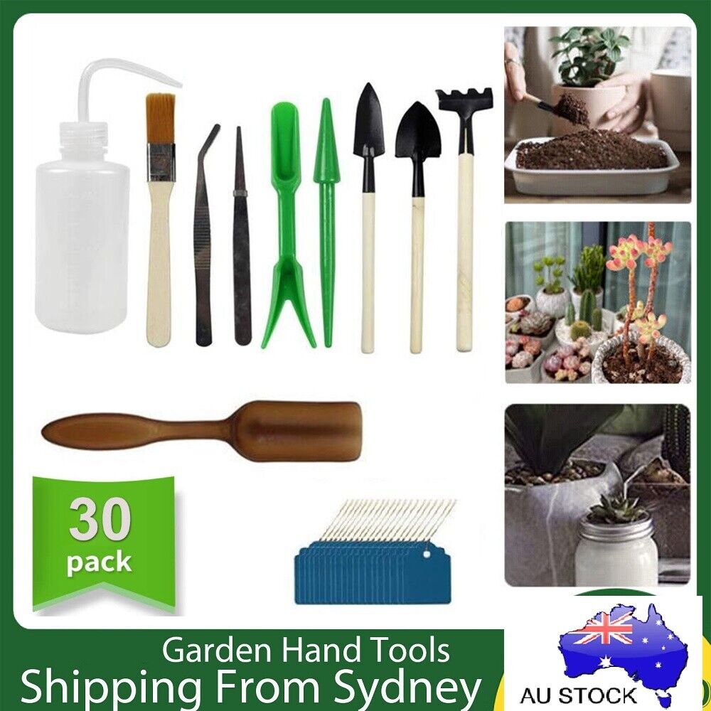 30X Mini Garden Hand Tools Transplanting Succulent Plant Gardening Tool Rake Set
