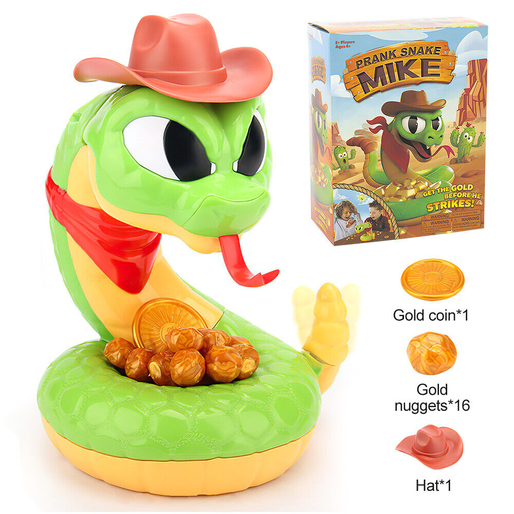 Electric Rattlesnake Toys Gold Digger Board Game Rattle Snake Pop-up Party Games