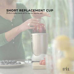 For Nutribullet Small Short Little 18 Oz Cup - For 600W + 900W Model Replacement