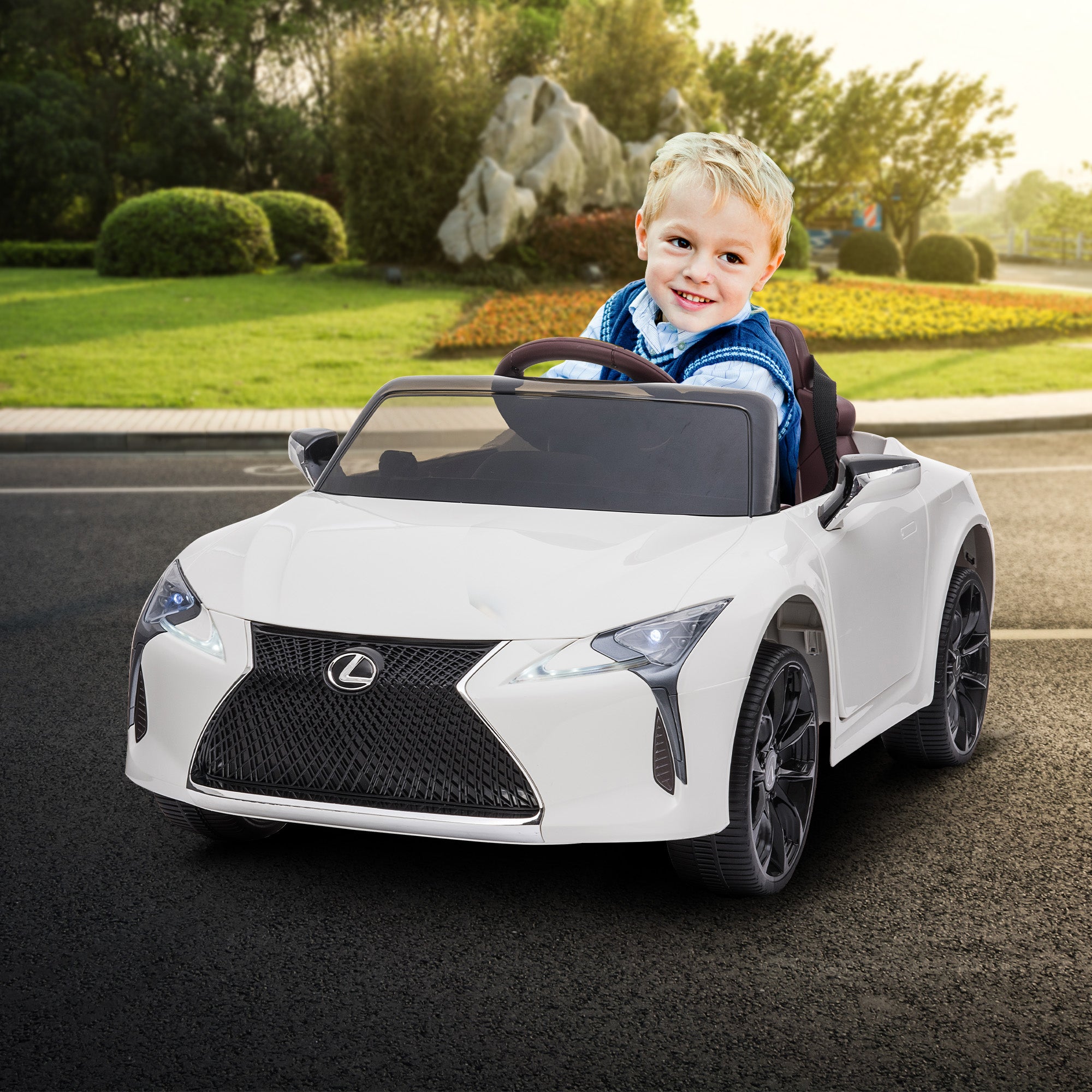 Kahuna Licensed Lexus Lc 500 Kids Electric Ride On Car - White