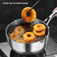Premium 316 Stainless Steel Non-Stick 22cm Milk Pot with Double-Sided Honeycomb Design
