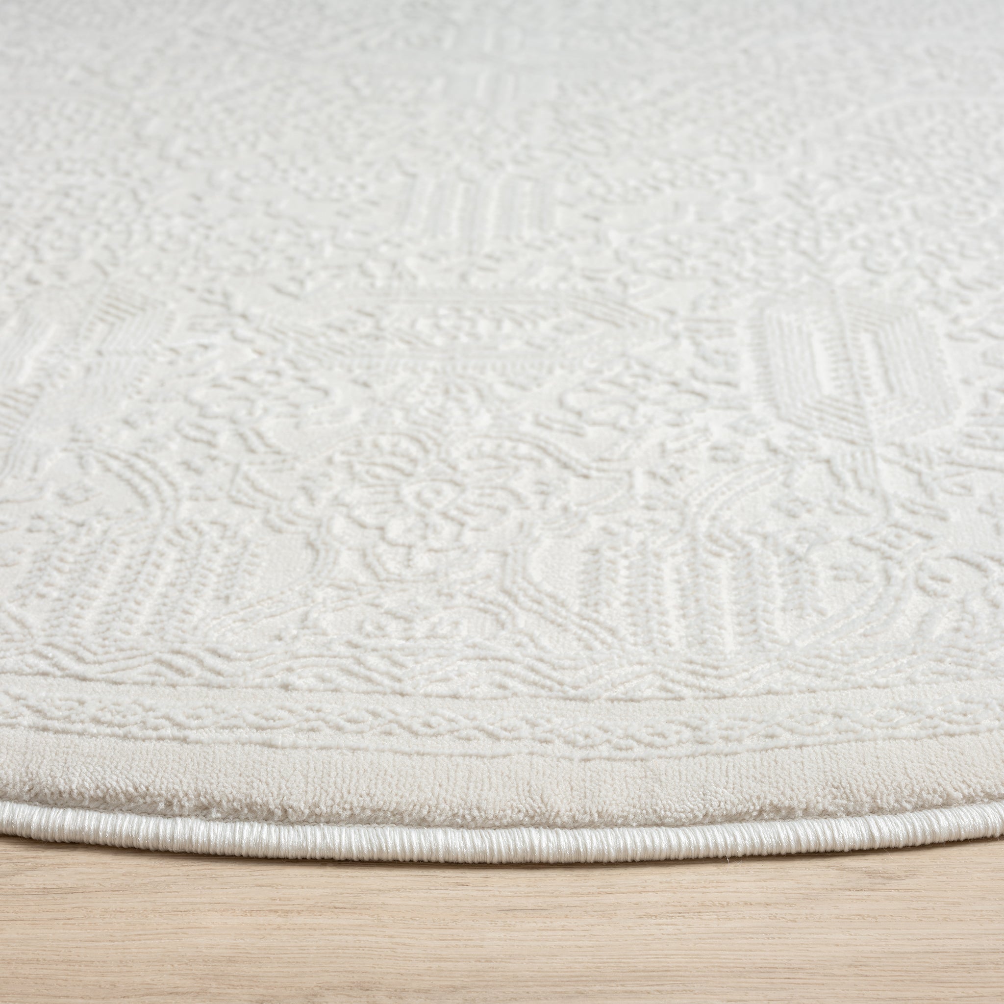 Grande Jacquard Rug - Ivory - 120x170
