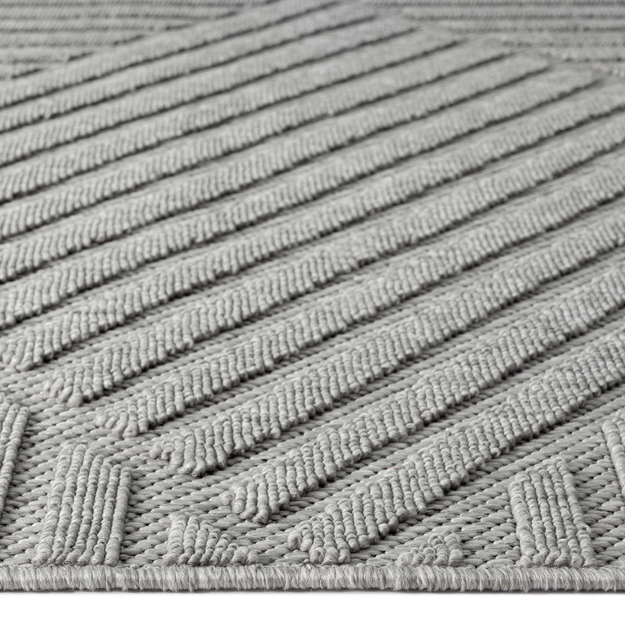 Alpha Outdoor Rug - Light Grey - 300x400
