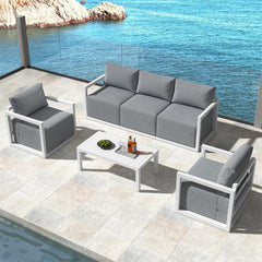 Alfresco 5-Seater Deep-Seated Patio Set – Charcoal Grey