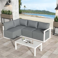 Four-Seat Alfresco Harmony Set – White