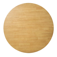 Cusco 100cm Round Dining Table Scandinavian Style Solid Rubberwood Natural