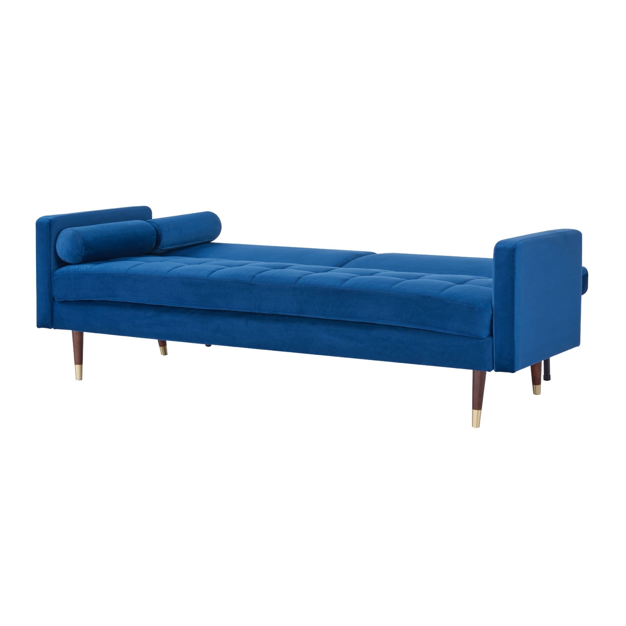 Livia 3 Seater Sofa Bed Fabric Uplholstered Lounge Couch - Dark Blue