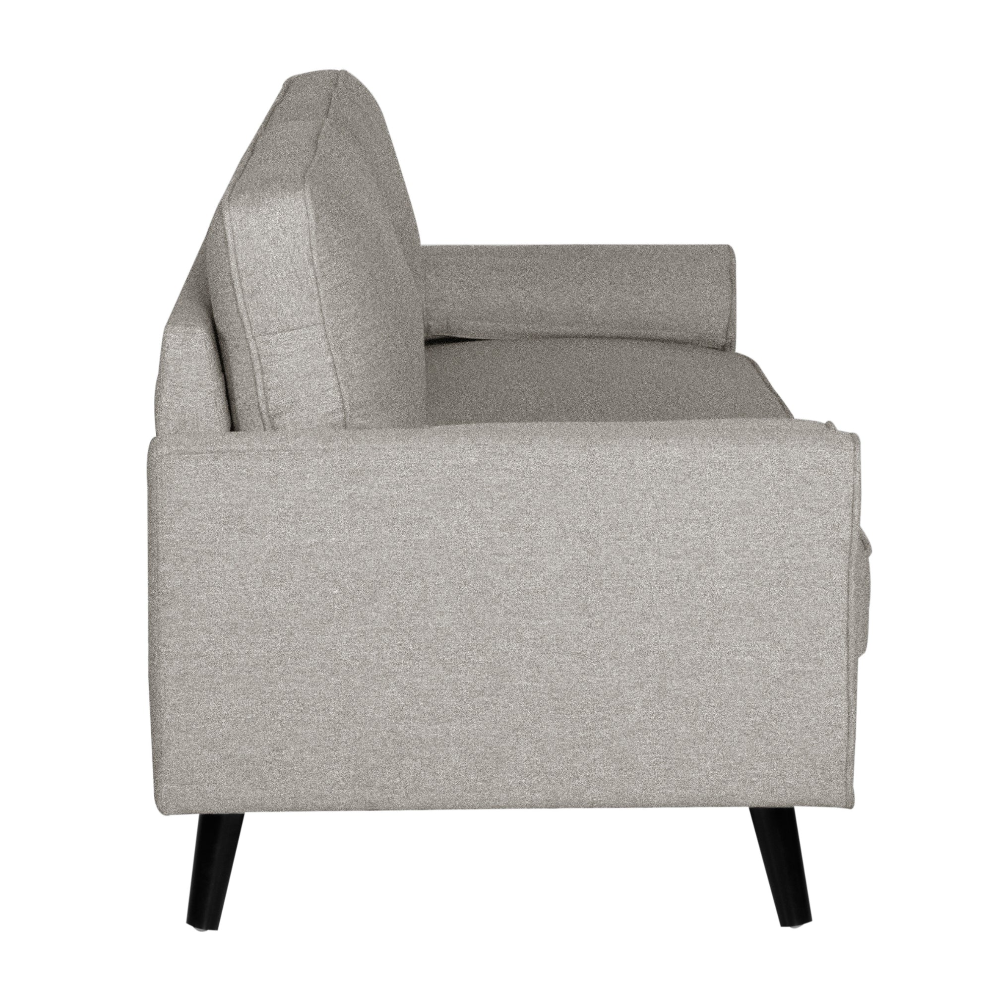 Lexi 2.5 Seater Sofa Fabric Uplholstered Lounge Couch - Light Grey