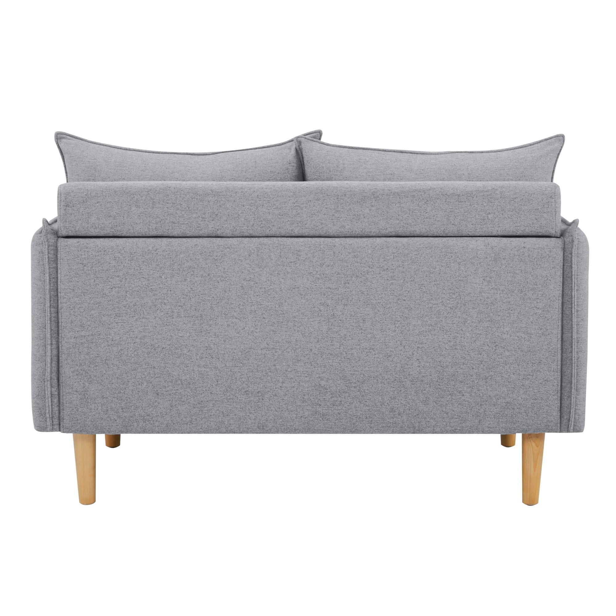 Sinatra 2 Seater Fabric Sofa Lounge Couch Grey