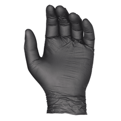 Saniflex Light Industrial Black Nitrile Gloves 100 Pack - Medium