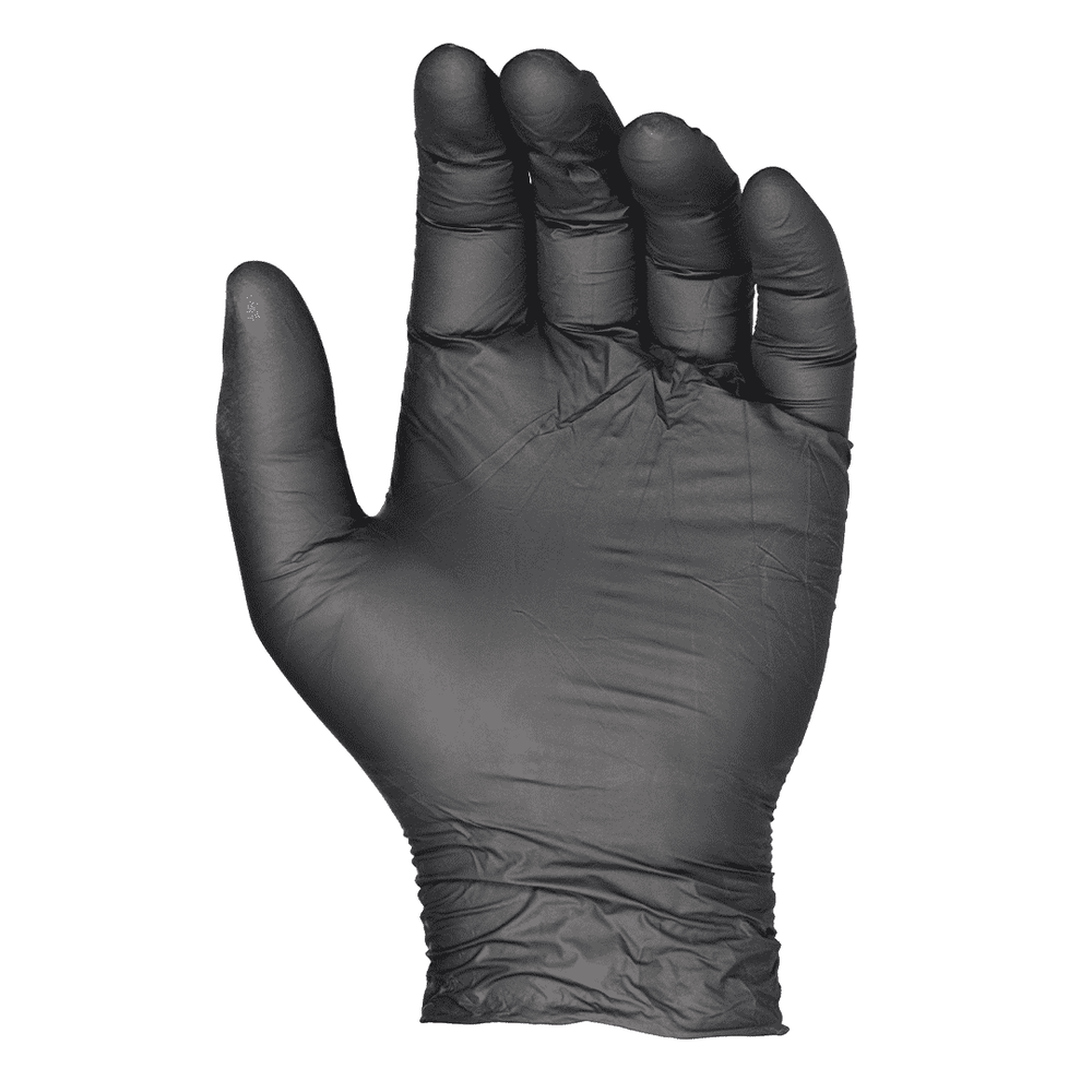 Saniflex Light Industrial Black Nitrile Gloves 100 Pack - Small
