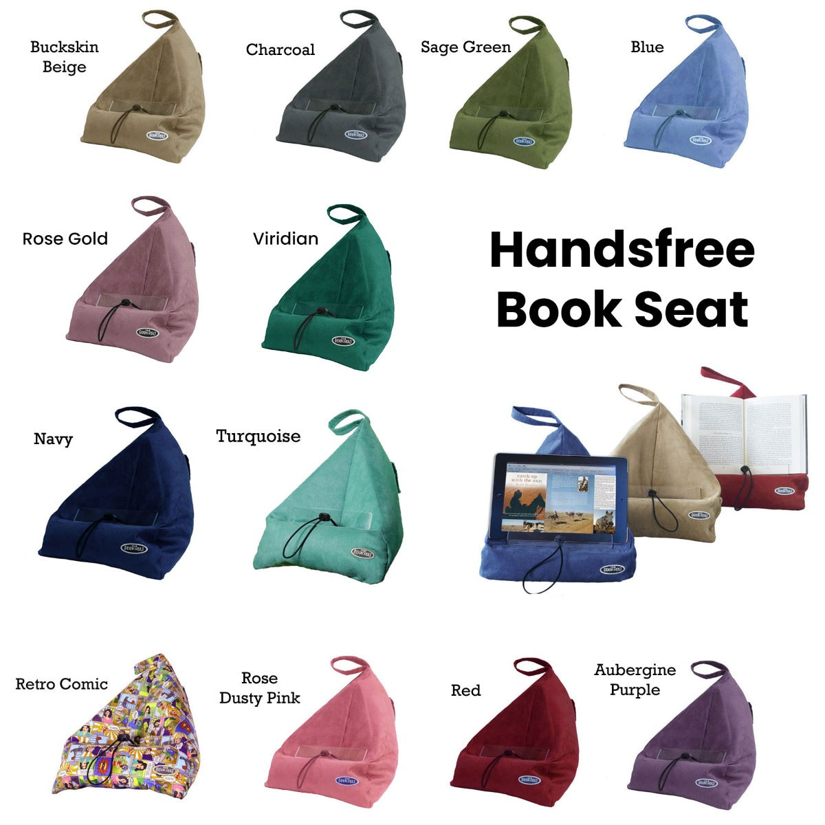 The Book Seat Handsfree Book Seat Viridian