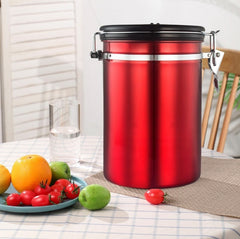 1.2L Storage Container with Spoon Red