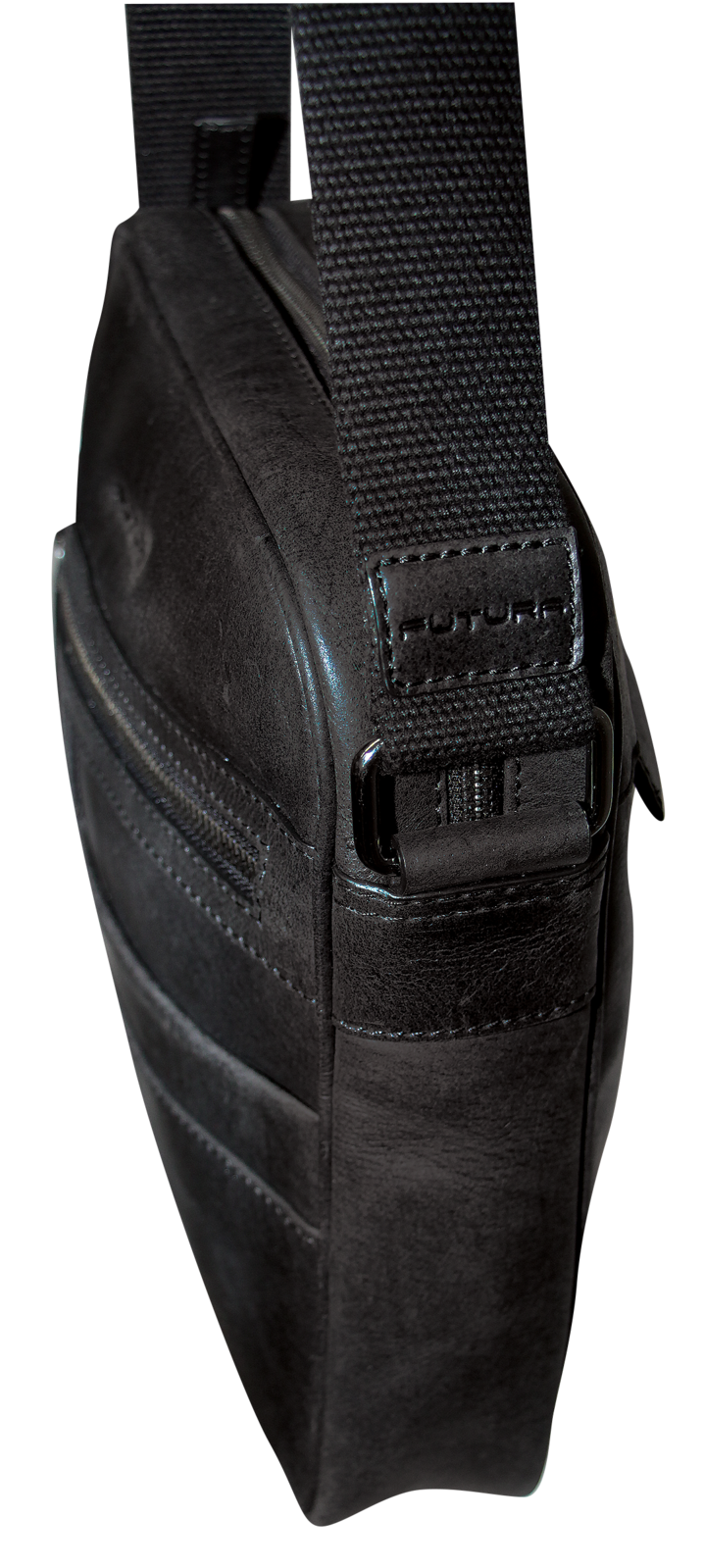 Futura Means Crossbody Bag Adjustable Shoulder Strap Travel Wallet - Black