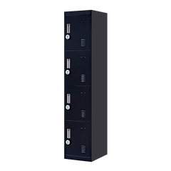 4-Door Vertical Locker for Office Gym Shed School Home Storage