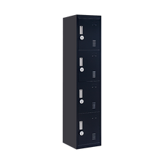 4-Door Vertical Locker for Office Gym Shed School Home Storage