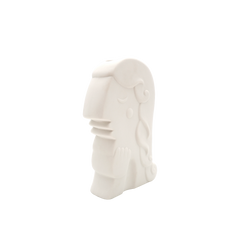 Soie White Ceramic Vase