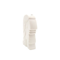 Soie White Ceramic Vase