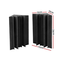 Alpha Acoustic Foam 40pcs Corner Bass Trap Sound Absorption Proofing Treatment