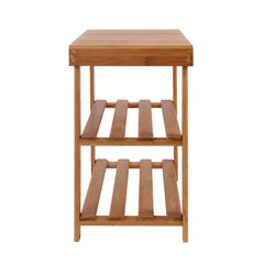 Artiss Shoe Rack Shoe Bench 10 Pairs Bamboo