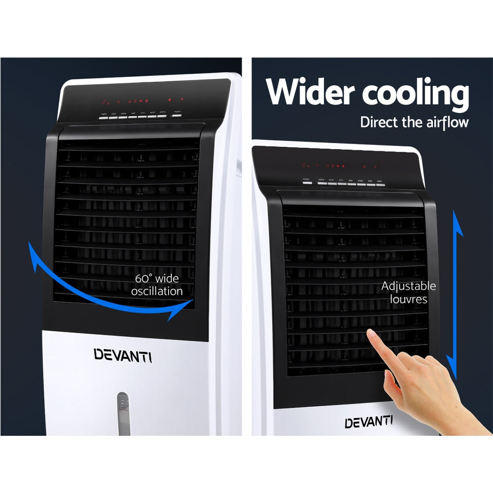 Devanti Evaporative Air Cooler Fan Conditioner 8L