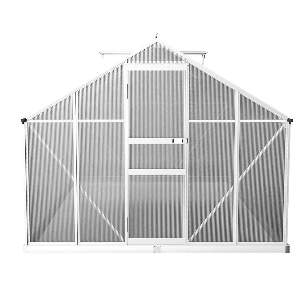 Greenfingers Greenhouse 4.2x2.5x1.95M Aluminium Polycarbonate Green House Garden Shed