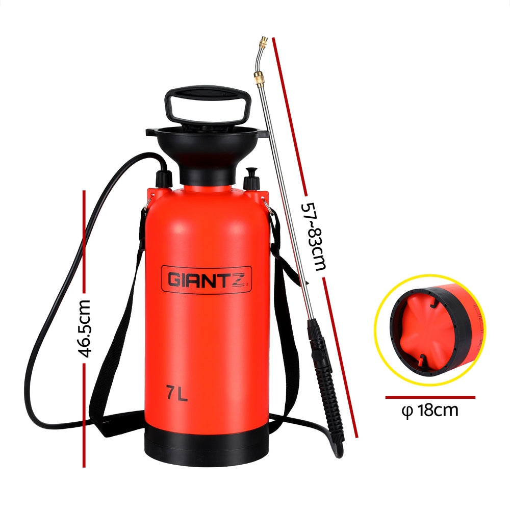 Giantz Weed Sprayer Pressure 7L Shoulder Garden Spray