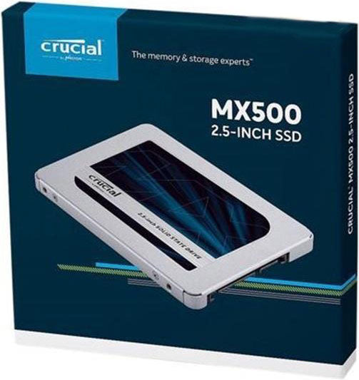 MICRON (CRUCIAL) MX500 500GB 2.5" SATA SSD - 3D TLC 560/510 MB/s 90/95K IOPS Acronis True Image Cloning Software 7mm w/9.5mm spacer