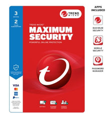 TREND MICRO Micro Maximum Security (3 Device) 2Yr Retail Mini Box Auto Renew