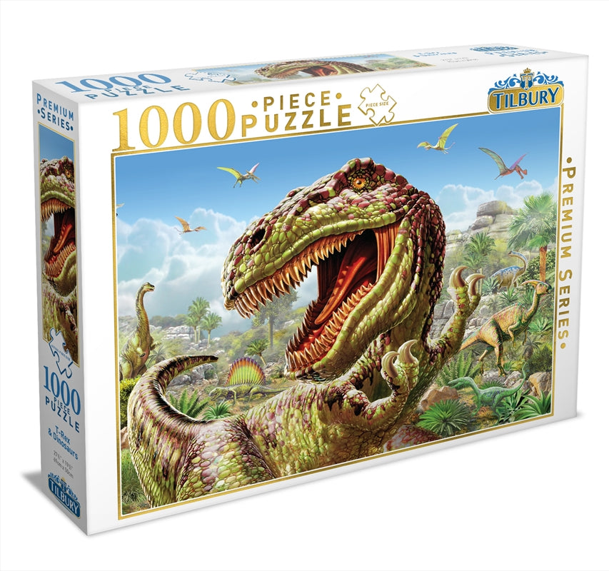 T Rex And Dinosaurs 1000 Piece Puzzle
