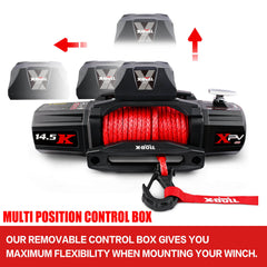 X-BULL Electric Winch 12V 14500LBS Synthetic Rope Wireless remote 4WD 4X4 Car Trailer