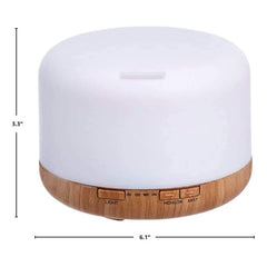 GOMINIMO 5 in1 LED Aromatherapy Essential Oil Diffuser 500ml (Wood Base)