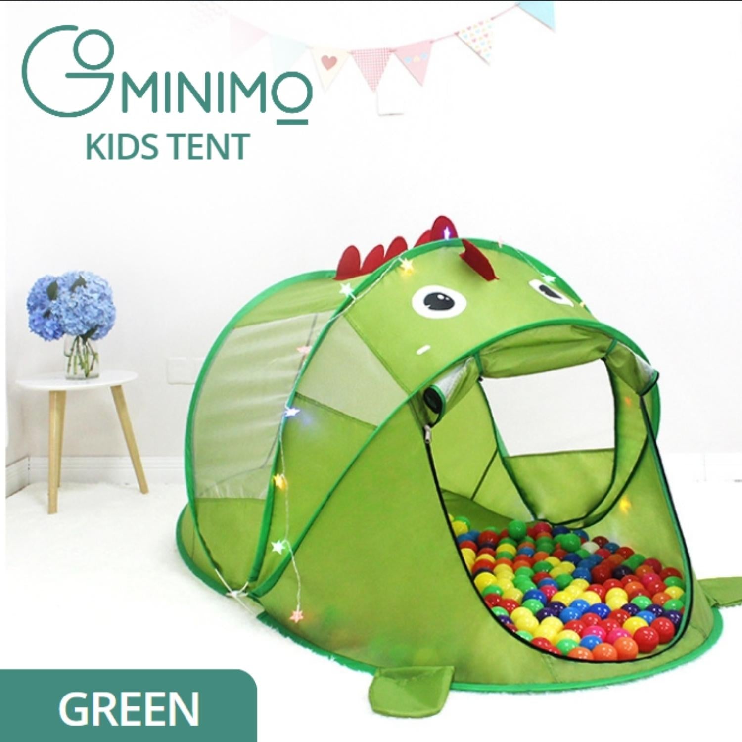 GOMINIMO Kids Dinosaur Pop-up Tent (Green) GO-KT-115-LK