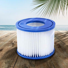 NOVEDEN 8 Pack Hot Tub Spa Filter Replacement Cartridge Size ? (Blue and White) NE-FR-100-JIZ