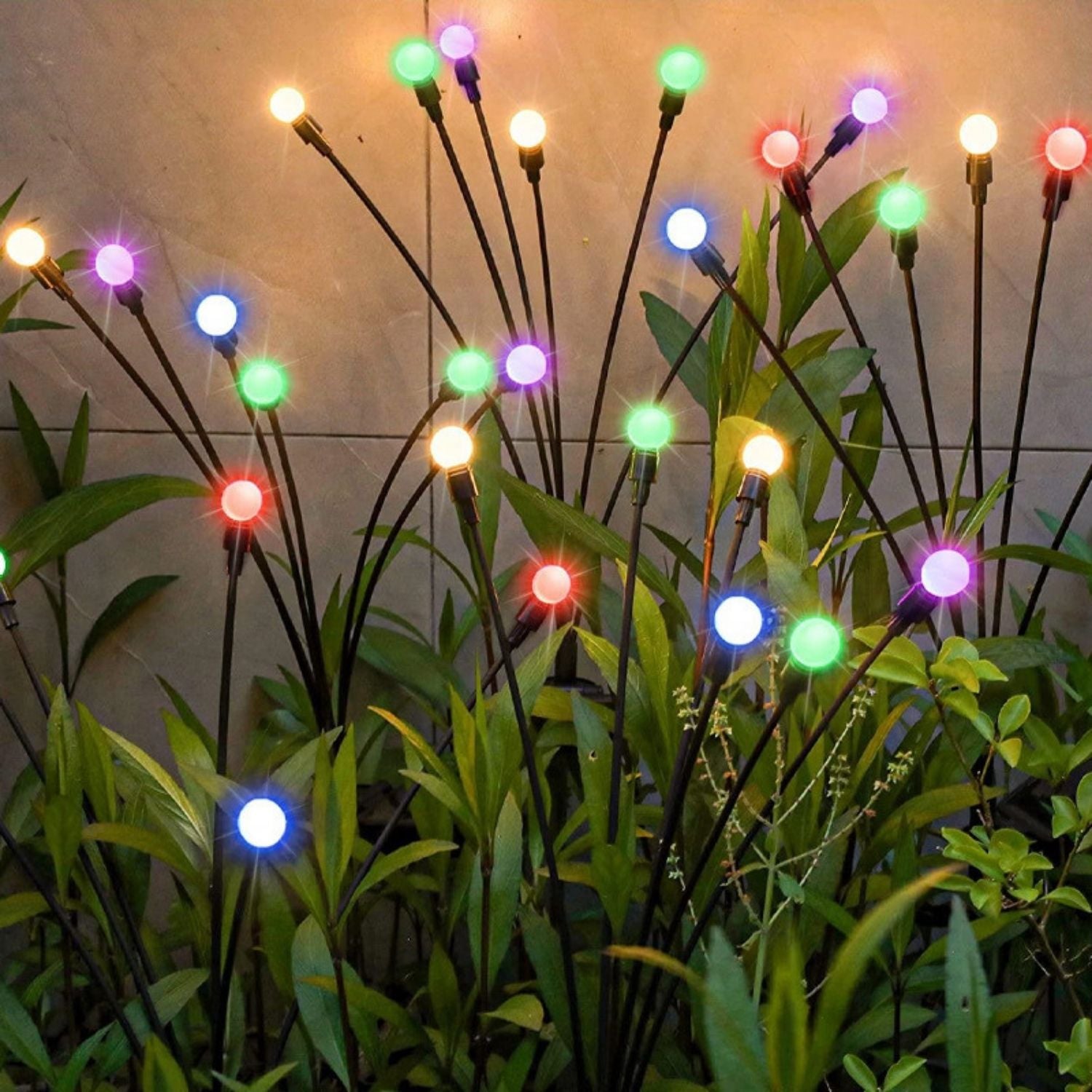 NOVEDEN 3 Pieces Solar Powered Firefly Lights (Color Light) NE-SL-109-ZL