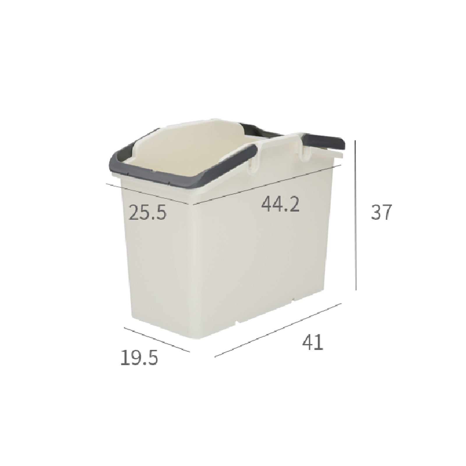2 Set Stackable Multipurpose Laundry Basket Dark Grey