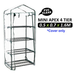 Mini Garden Greenhouse Shed PVC Cover Only Apex
