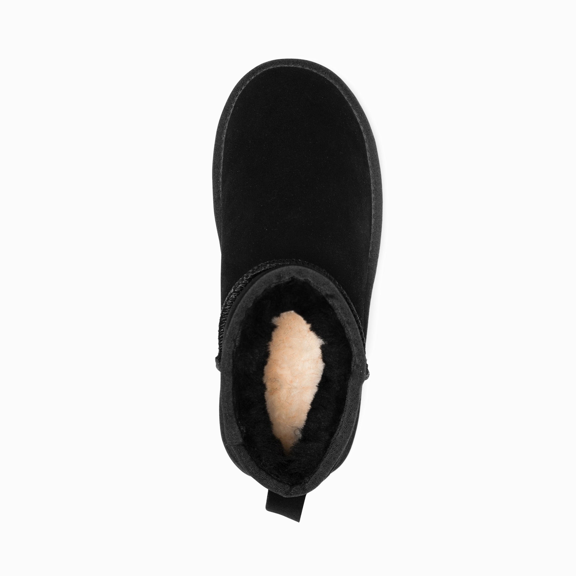 Ugg Boots Genuine Australian Sheepskin Unisex Mini Classic Suede (Black, EU36)