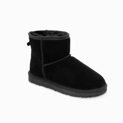 Ugg Boots Genuine Australian Sheepskin Unisex Mini Classic Suede (Black, EU42)