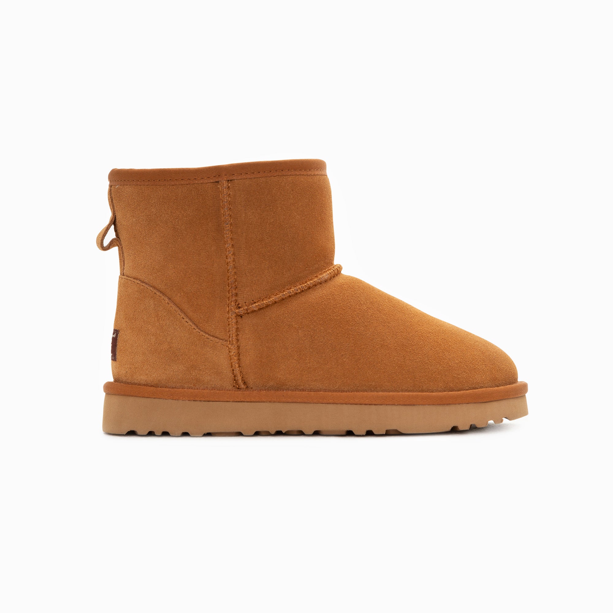 Ugg Boots Genuine Australian Sheepskin Unisex Mini Classic Suede (Chestnut, EU35)