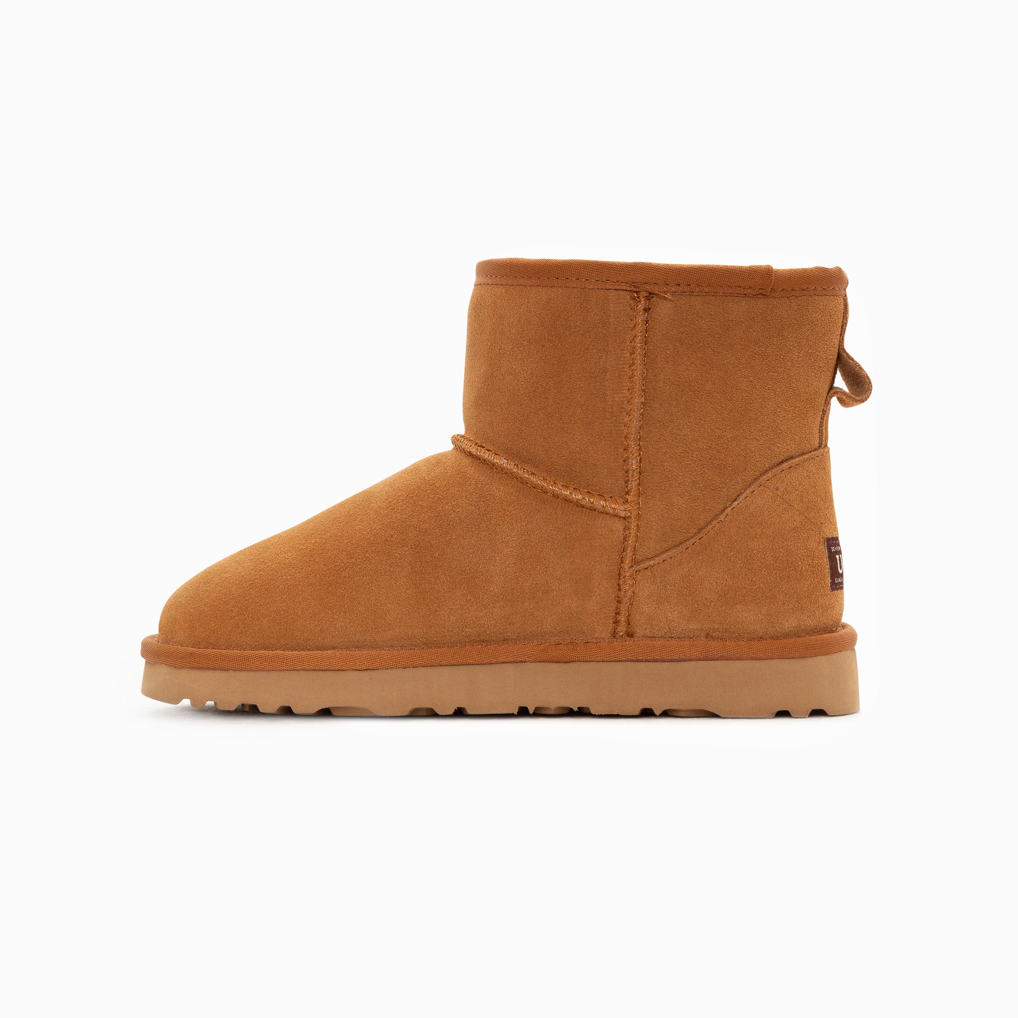 Ugg Boots Genuine Australian Sheepskin Unisex Mini Classic Suede (Chestnut, EU39)