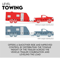 Weight Distribution Hitch System Load Leveller Caravan Anti Sway Bars 800Lb