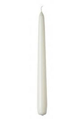 10 pack white wax 20cm taper church house vigil candleabra candle 2CM WIDE